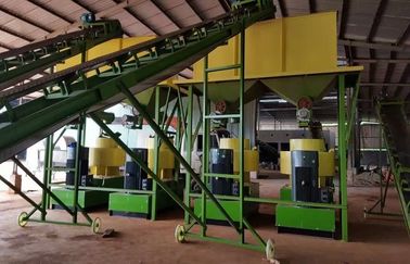 ประเทศจีน Beech Wood Sawdust Complete Line Wood Pellet Making Machine With 3T/H Capacity ผู้ผลิต